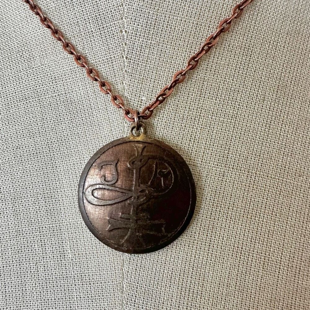 Aged Knight’s Amulet pendant Necklace